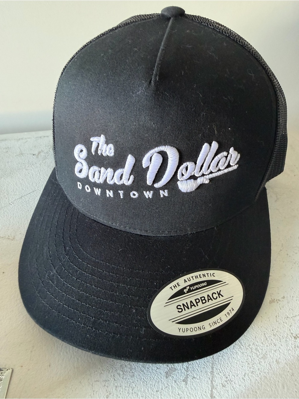 The Sand Dollar Downtown Black Snapback Hat